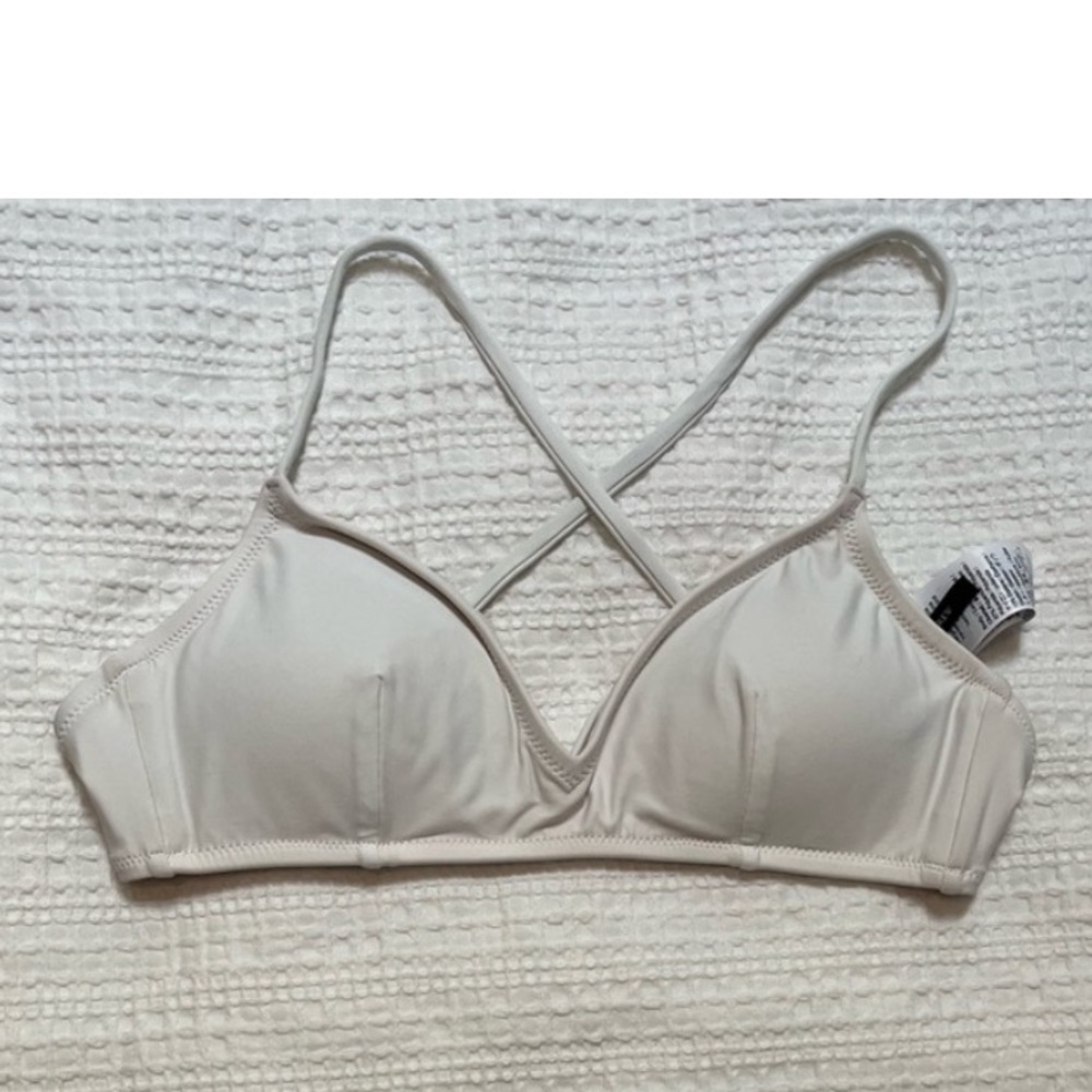 J.Crew White Bikini Top - Size Small